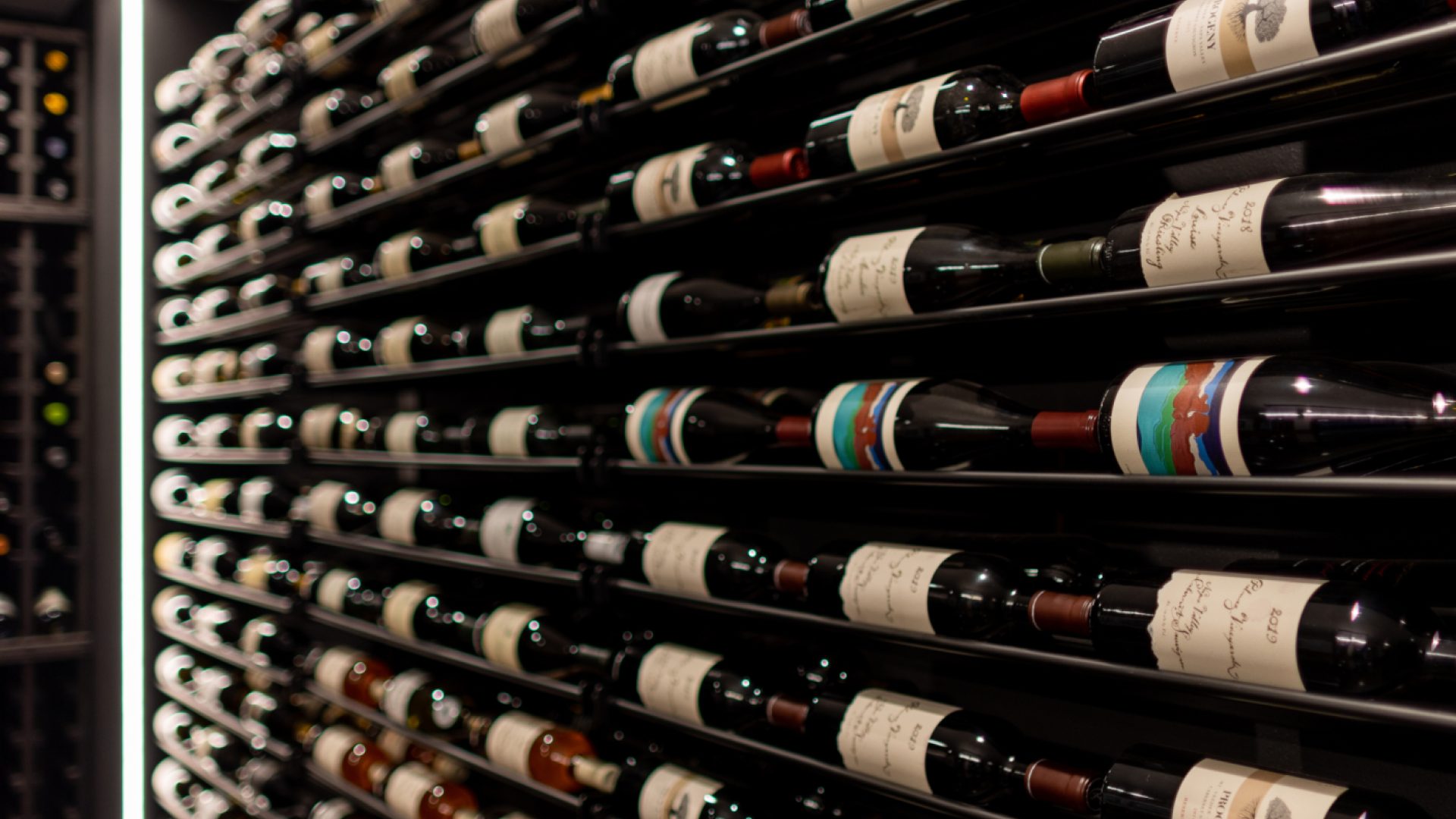 Custom wine storage for wine cellar remodel by Sonoma County's Premier Firm for Custom Homes + Remodeling LEFF Design Build.